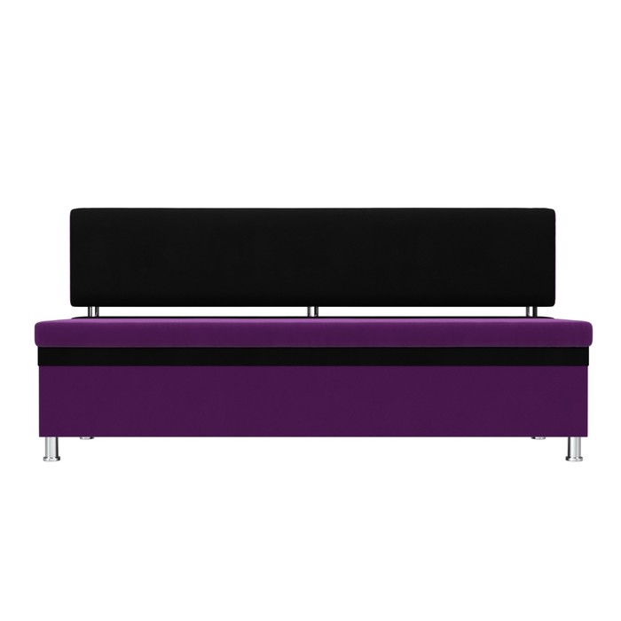 Кухонный прямой диван «Стайл», микровельвет, цвет фиолетовый / чёрный - фото 1907090334