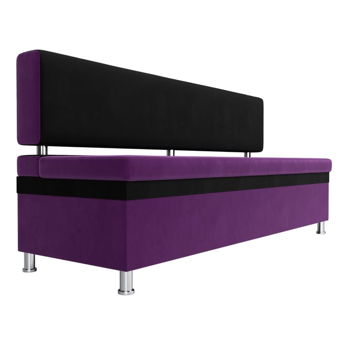Кухонный прямой диван «Стайл», микровельвет, цвет фиолетовый / чёрный - фото 1927550405