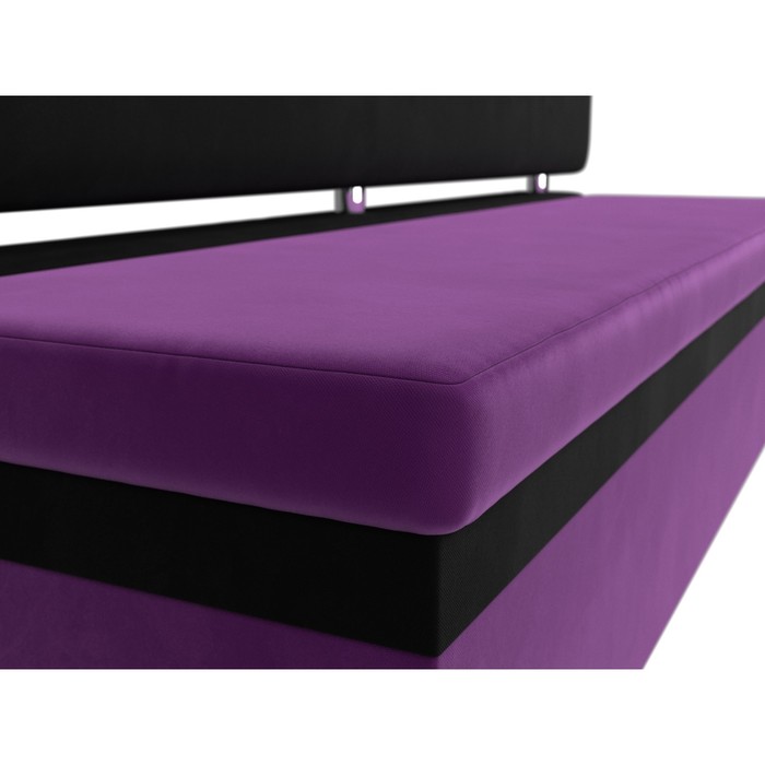 Кухонный прямой диван «Стайл», микровельвет, цвет фиолетовый / чёрный - фото 1927550406