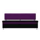 Кухонный прямой диван «Стайл», микровельвет, цвет чёрный / фиолетовый - Фото 2