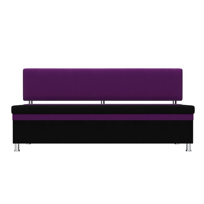 Кухонный прямой диван «Стайл», микровельвет, цвет чёрный / фиолетовый - фото 1887957496