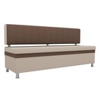 Кухонный прямой диван «Стайл», рогожка, цвет бежевый / коричневый - фото 2167401
