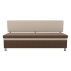 Кухонный прямой диван «Стайл», рогожка, цвет коричневый / бежевый - Фото 2