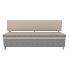 Кухонный прямой диван «Стайл», рогожка, цвет серый бежевый - Фото 2