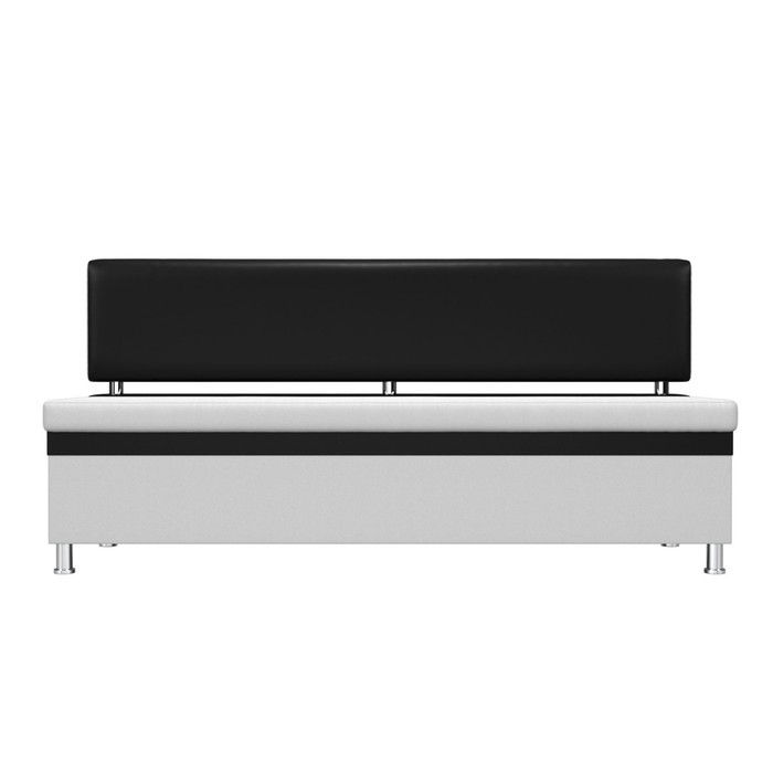 Кухонный прямой диван «Стайл», экокожа, цвет белый / чёрный - фото 1907090386