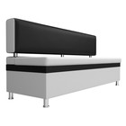 Кухонный прямой диван «Стайл», экокожа, цвет белый / чёрный - Фото 3