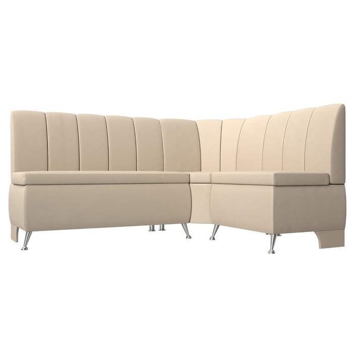 Кухонный угловой диван «Кантри», экокожа, цвет бежевый - фото 1907090418