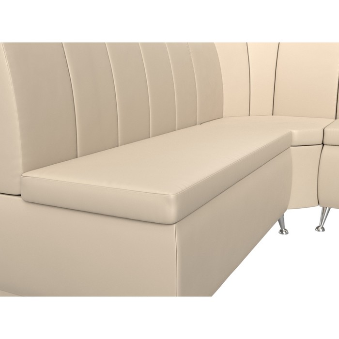 Кухонный угловой диван «Кантри», экокожа, цвет бежевый - фото 1886475374
