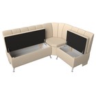 Кухонный угловой диван «Кантри», экокожа, цвет бежевый - Фото 6