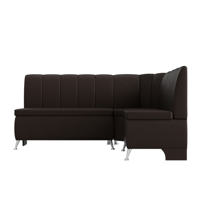 Кухонный угловой диван «Кантри», экокожа, цвет коричневый - фото 1907090427