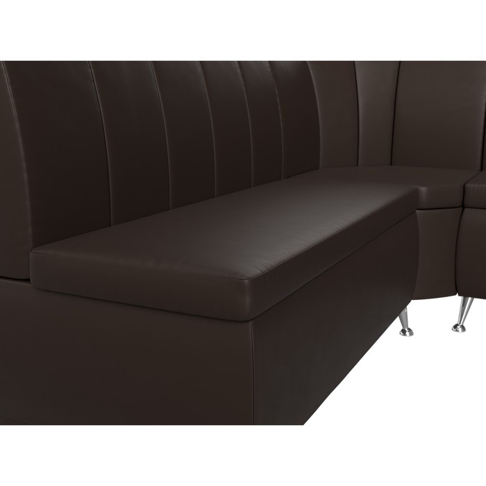 Кухонный угловой диван «Кантри», экокожа, цвет коричневый - фото 1907090429