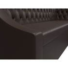 Кухонный угловой диван «Мерлин», механизм дельфин, экокожа, цвет коричневый - Фото 4