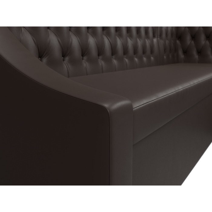 Кухонный угловой диван «Мерлин», механизм дельфин, экокожа, цвет коричневый - фото 1907090445