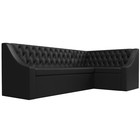 Кухонный угловой диван «Мерлин», механизм дельфин, экокожа, цвет чёрный - Фото 3