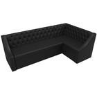 Кухонный угловой диван «Мерлин», механизм дельфин, экокожа, цвет чёрный - Фото 5