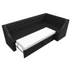 Кухонный угловой диван «Мерлин», механизм дельфин, экокожа, цвет чёрный - Фото 7