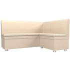 Кухонный угловой диван «Уют», экокожа, цвет бежевый - фото 2167455