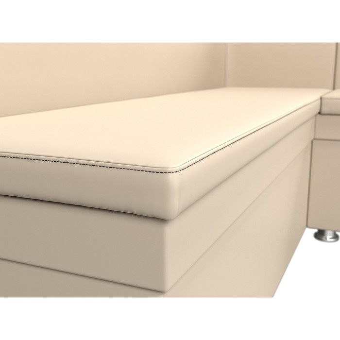 Кухонный угловой диван «Уют», экокожа, цвет бежевый - фото 1907090461