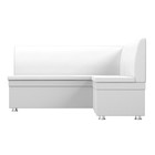 Кухонный угловой диван «Уют», экокожа, цвет белый - Фото 2