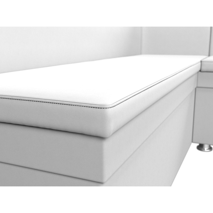 Кухонный угловой диван «Уют», экокожа, цвет белый - фото 1907090468