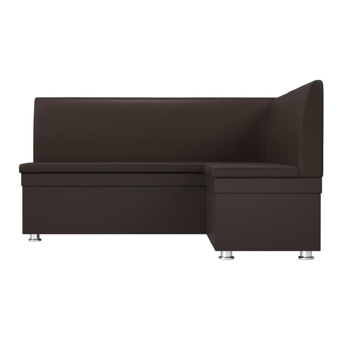 Кухонный угловой диван «Уют», экокожа, цвет коричневый - фото 1907090473