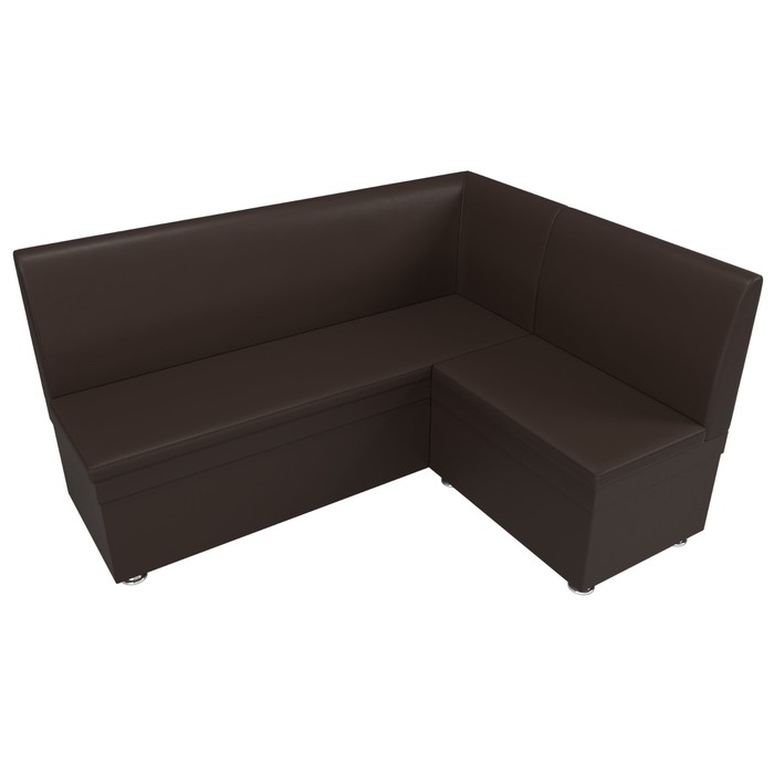 Кухонный угловой диван «Уют», экокожа, цвет коричневый - фото 1907090476