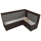 Кухонный угловой диван «Уют», экокожа, цвет коричневый - Фото 6