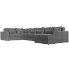 П-образный диван «Майами», механизм еврокнижка, рогожка, цвет серый - Фото 3
