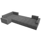 П-образный диван «Майами», механизм еврокнижка, рогожка, цвет серый - Фото 8