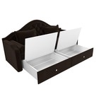 Прямой детский диван «Сойер», механизм выкатной, микровельвет, цвет коричневый 4915786