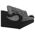 Прямой диван «Меркурий еврокнижка», механизм еврокнижка, рогожка, цвет серый / чёрный - Фото 2