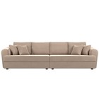 Прямой диван «Милтон», механизм еврокнижка, велюр, цвет бежевый 4915823