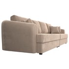 Прямой диван «Милтон», механизм еврокнижка, велюр, цвет бежевый 4915823
