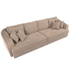 Прямой диван «Милтон», механизм еврокнижка, велюр, цвет бежевый 4915823