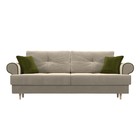 Прямой диван «Сплин», механизм еврокнижка, микровельвет, цвет бежевый - Фото 2