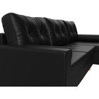 Угловой диван «Белфаст», механизм пантограф (тик-так), экокожа, цвет чёрный - Фото 6