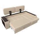 Угловой диван «Брюссель», правый угол, механизм дельфин, экокожа, цвет бежевый  (артикул 4915872)  большой выбор товаров оптом и в розницу по низким ценам с доставкой