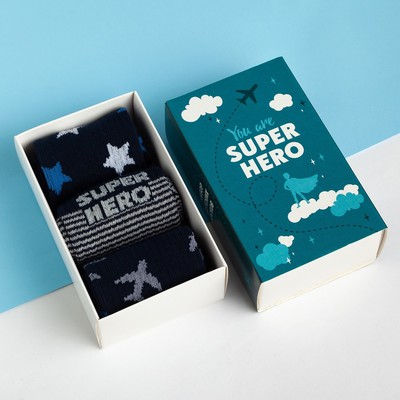 Набор детских носков KAFTAN Super hero, 3 пары, размер 18-20