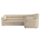 Диван угловой «Карнелла», механизм дельфин, экокожа, цвет бежевый  (артикул 4915907)  большой выбор товаров оптом и в розницу по низким ценам с доставкой