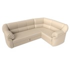 Диван угловой «Карнелла», механизм дельфин, экокожа, цвет бежевый  (артикул 4915907)  большой выбор товаров оптом и в розницу по низким ценам с доставкой