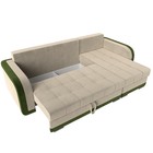 Угловой диван «Марсель», механизм еврокнижка, микровельвет, цвет бежевый / зелёный - Фото 7