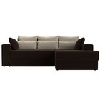Угловой диван «Майами», механизм еврокнижка, правый угол, микровельвет, цвет коричневый - Фото 2