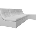 Угловой модульный диван «Холидей», механизм дельфин, экокожа, цвет белый - Фото 3