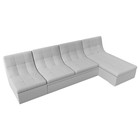 Угловой модульный диван «Холидей», механизм дельфин, экокожа, цвет белый - Фото 5