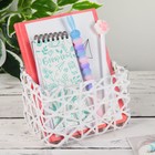 Корзина плетёная Доляна «Паутинка», 15,5×11×11 см, цвет белый - Фото 3