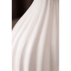 Ваза керамическая "Инжир", настольная, геометрия, белая, 23 см - Фото 4