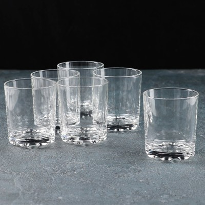Набор стеклянных стаканов «Глория», 250 мл, 6 шт