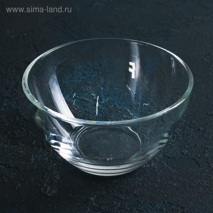 Салатник стеклянный «Гладкий», 250 мл, d=11 см - Фото 1