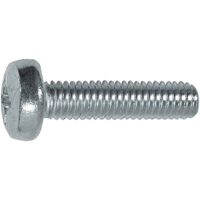 Винт Steelrex, оцинкованный, DIN 7985, класс прочности 4.8, м3×10 мм, 2000 шт.