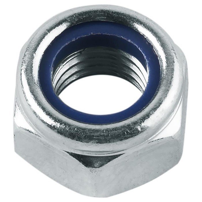 Гайка Steelrex, со стопорным кольцом, DIN985, оцинкованная, М6, 2500 шт